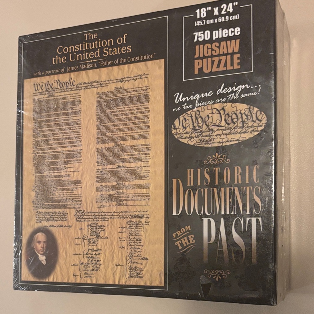 Historic Documents from the Past Jigsaw Puzzle - 750 Piece - Constitution of USA